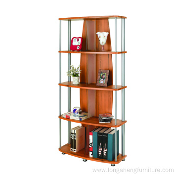 Study room wooden bookcase with 4 shelves